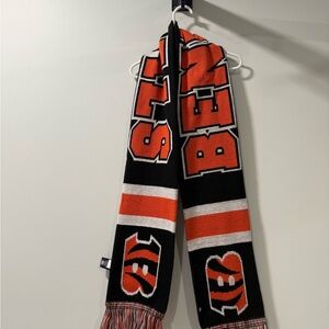 47 Brand Black and Orange Knit Scarf